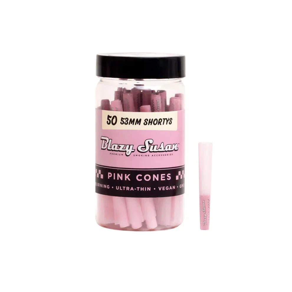 Blazy Susan | Pink shorty Cones Pack of 50 Pre-rolled Cone (Bulk / Tower) Smoking Cat Distribution