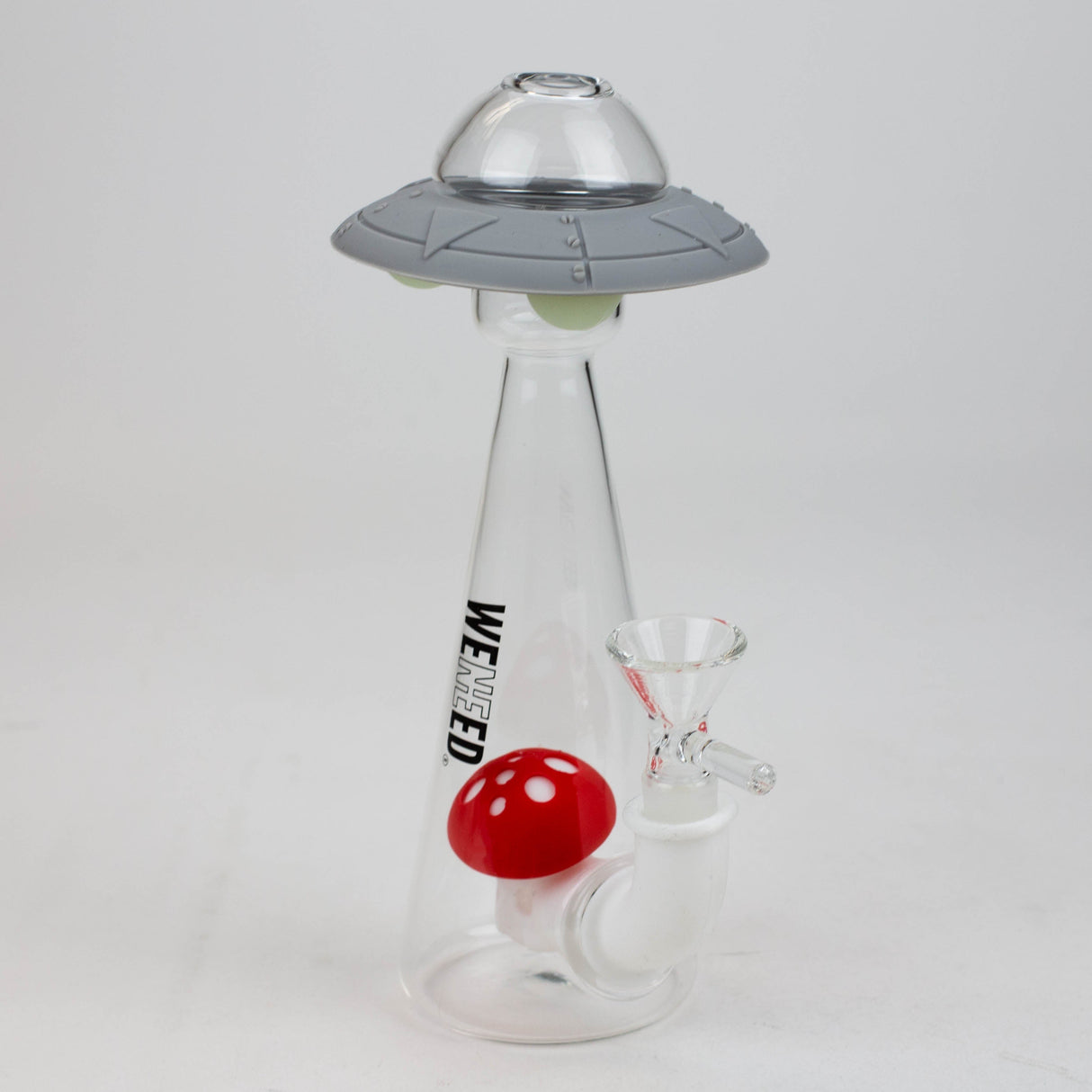WENEED®- 7.5" Silicone UFO Water Pipe Resin · Silicone · Plastic Bong WENEED® Grey