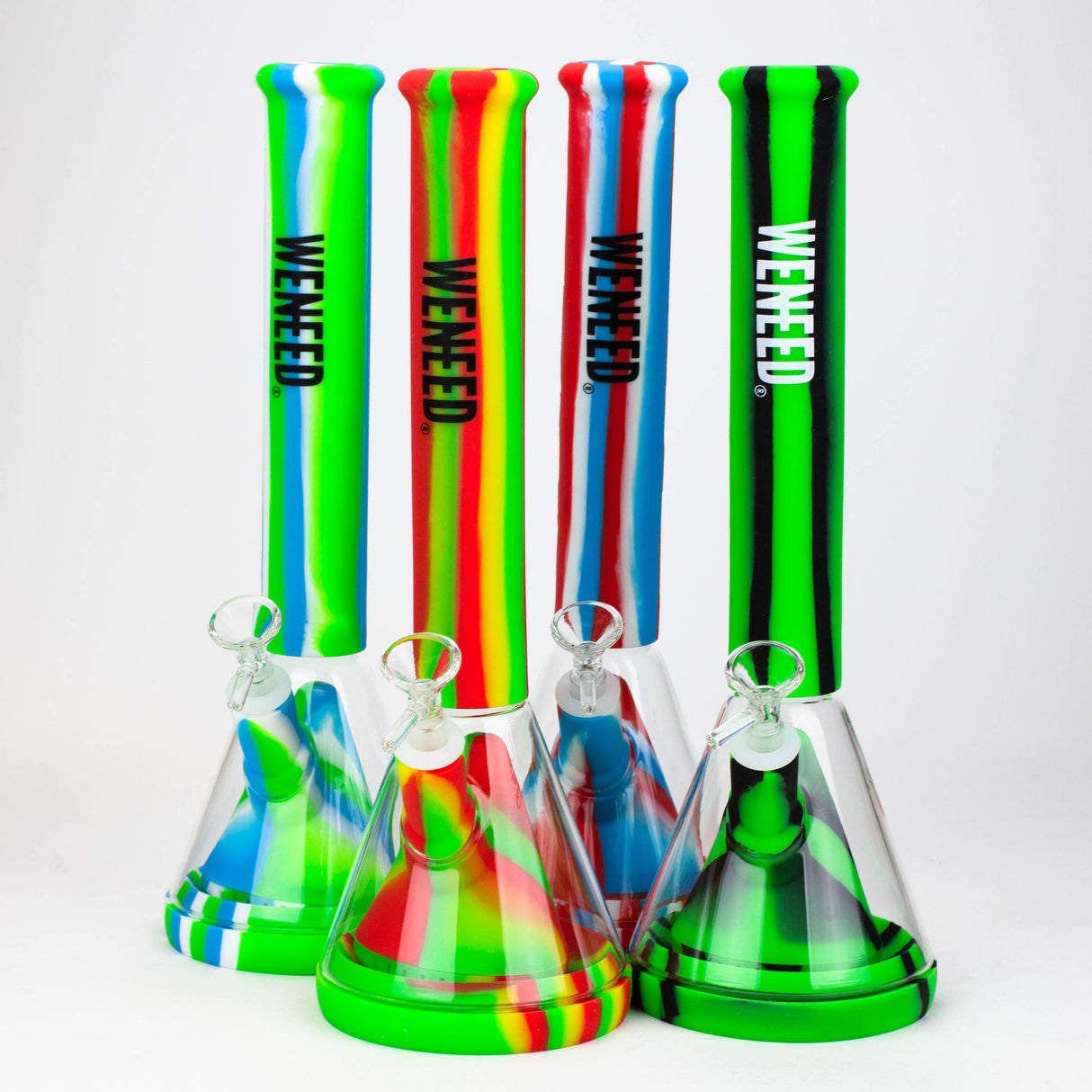 WENEED®-14" Silicone Beaker Water Pipe Resin · Silicone · Plastic Bong WENEED®