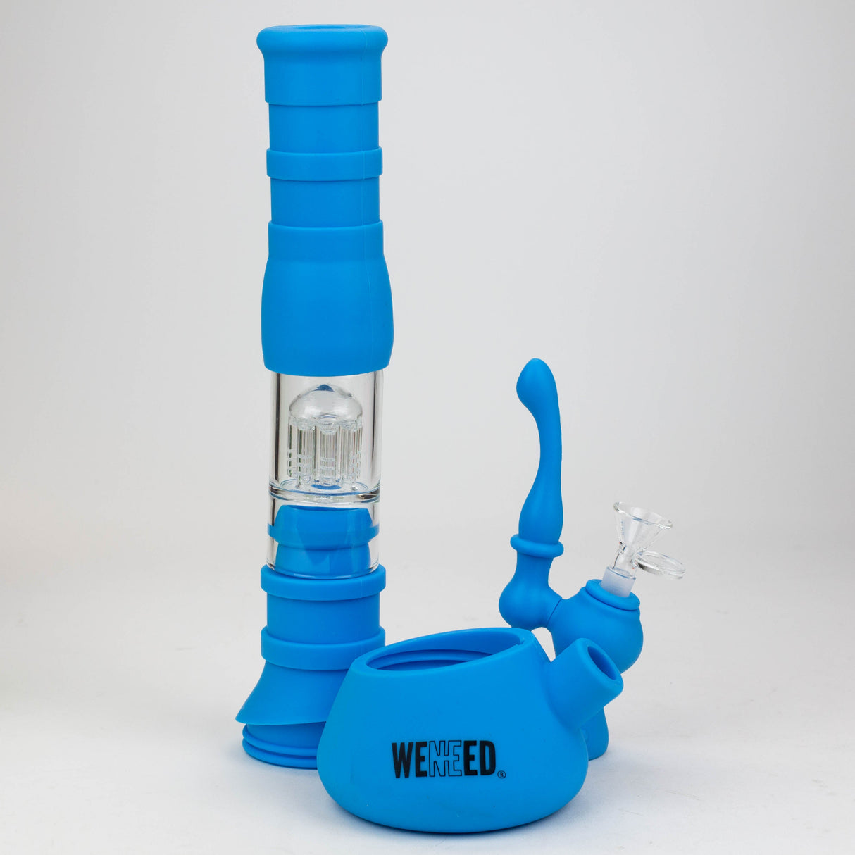 WENEED®-14" Silicone Percolator Water Pipe Resin · Silicone · Plastic Bong WENEED®