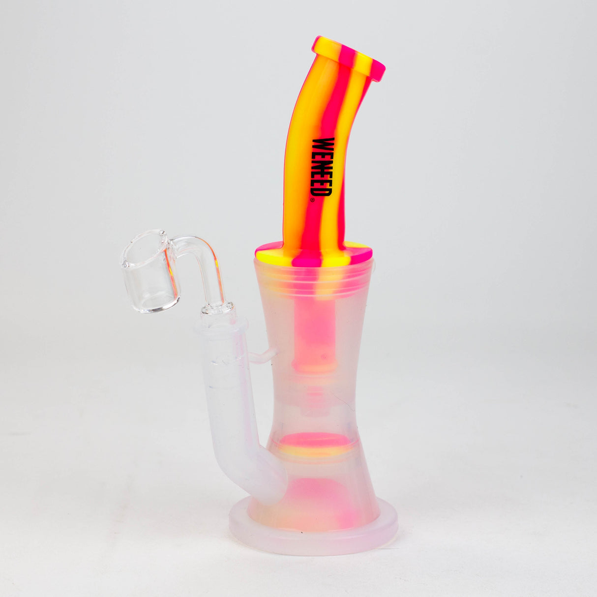 WENEED®- 8" Silicone Dab Rig Resin · Silicone Rig WENEED® Red/Yellow