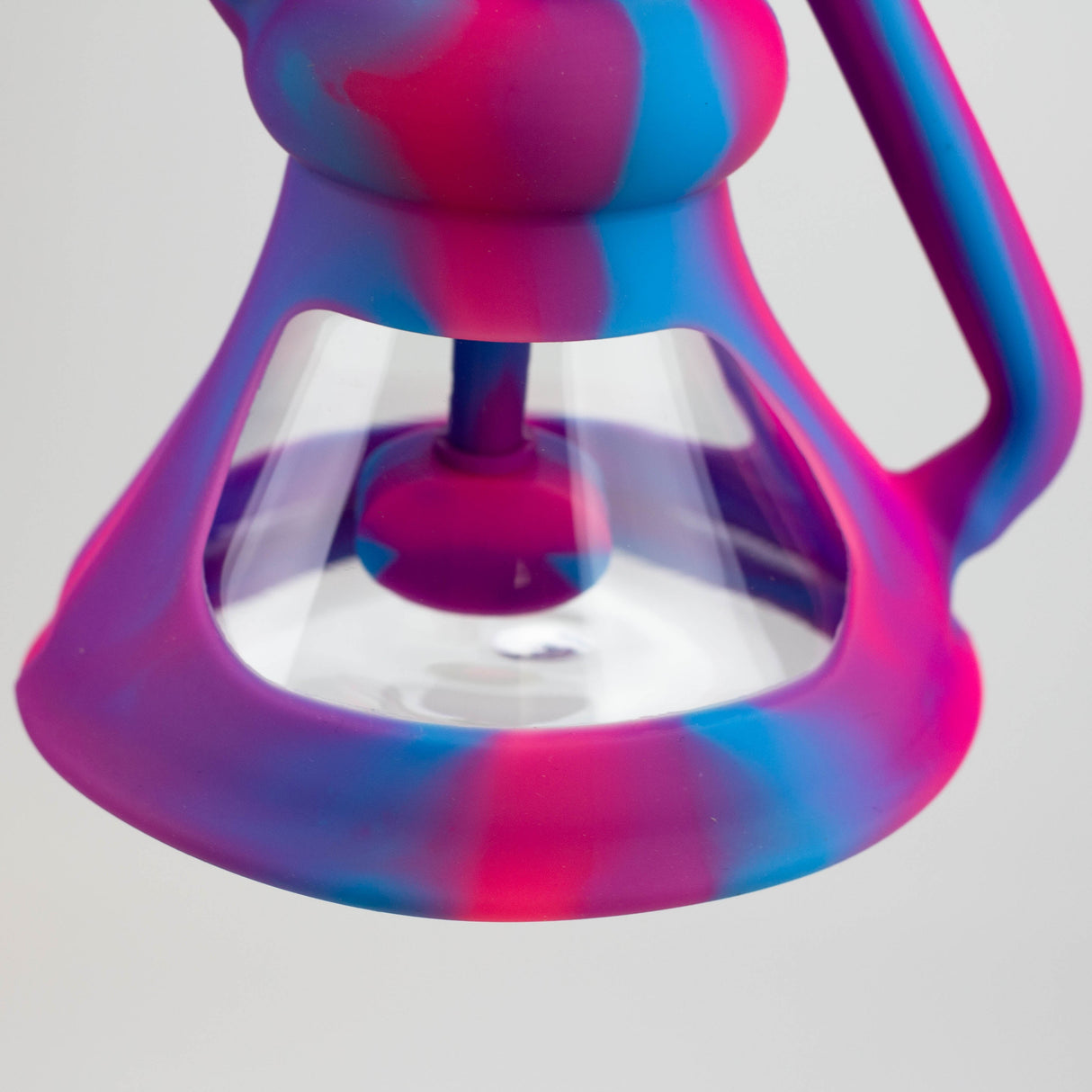 WENEED®- 10" Silicone Round Cake Water Recycler Pipe Resin · Silicone · Plastic Bong WENEED®