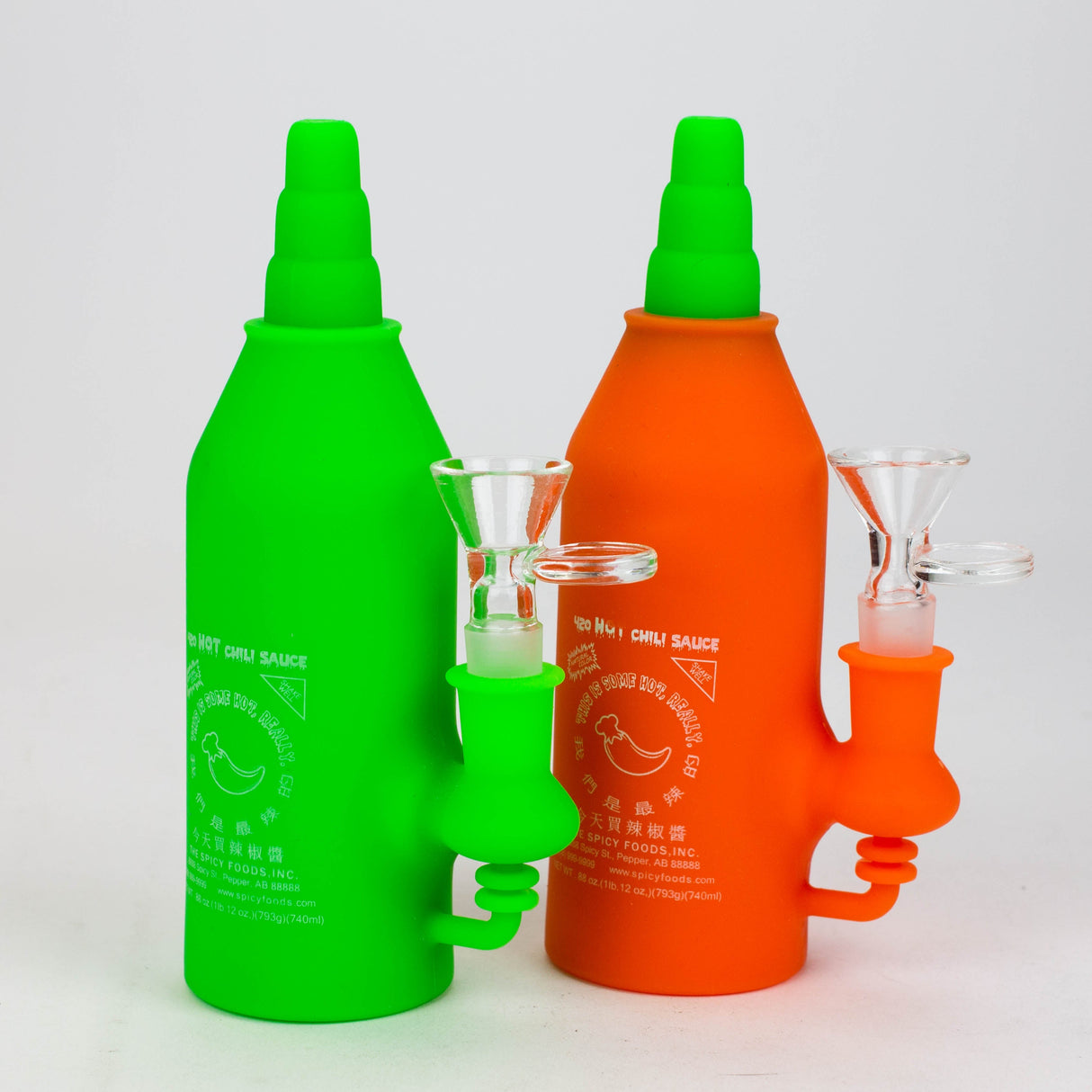 WENEED®- 6.5" Silicone Sriracha Water Pipe Resin · Silicone · Plastic Bong WENEED®