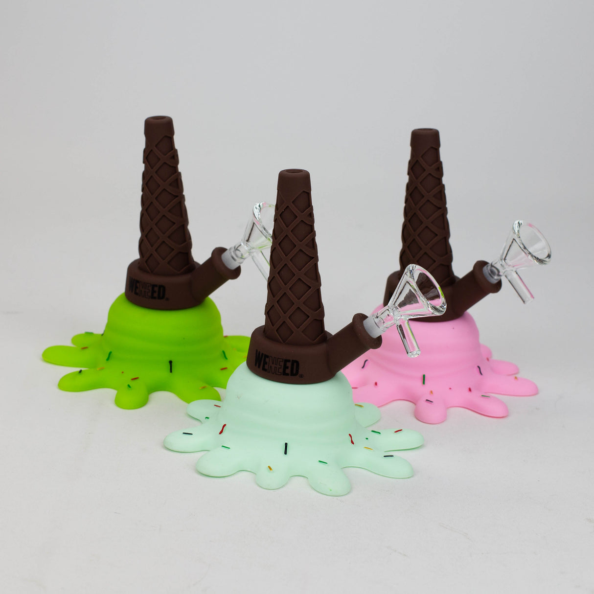 WENEED®- 5.5" Silicone Ice Cream Water Pipe Resin · Silicone · Plastic Bong WENEED®