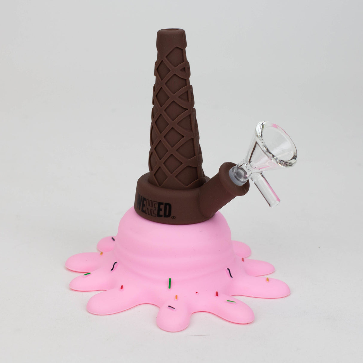 WENEED®- 5.5" Silicone Ice Cream Water Pipe Resin · Silicone · Plastic Bong WENEED® Strawberry