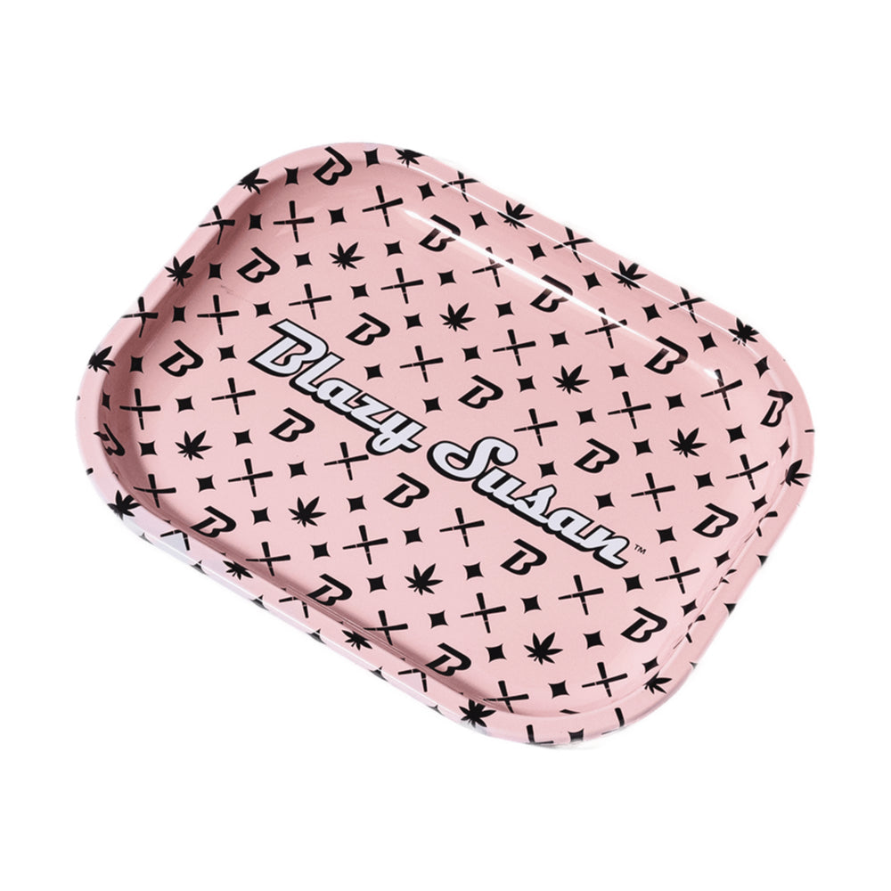 Blazy Susan | Step and Repeat Metal tray-Small Tray Smoking Cat Distribution Step & Repeat