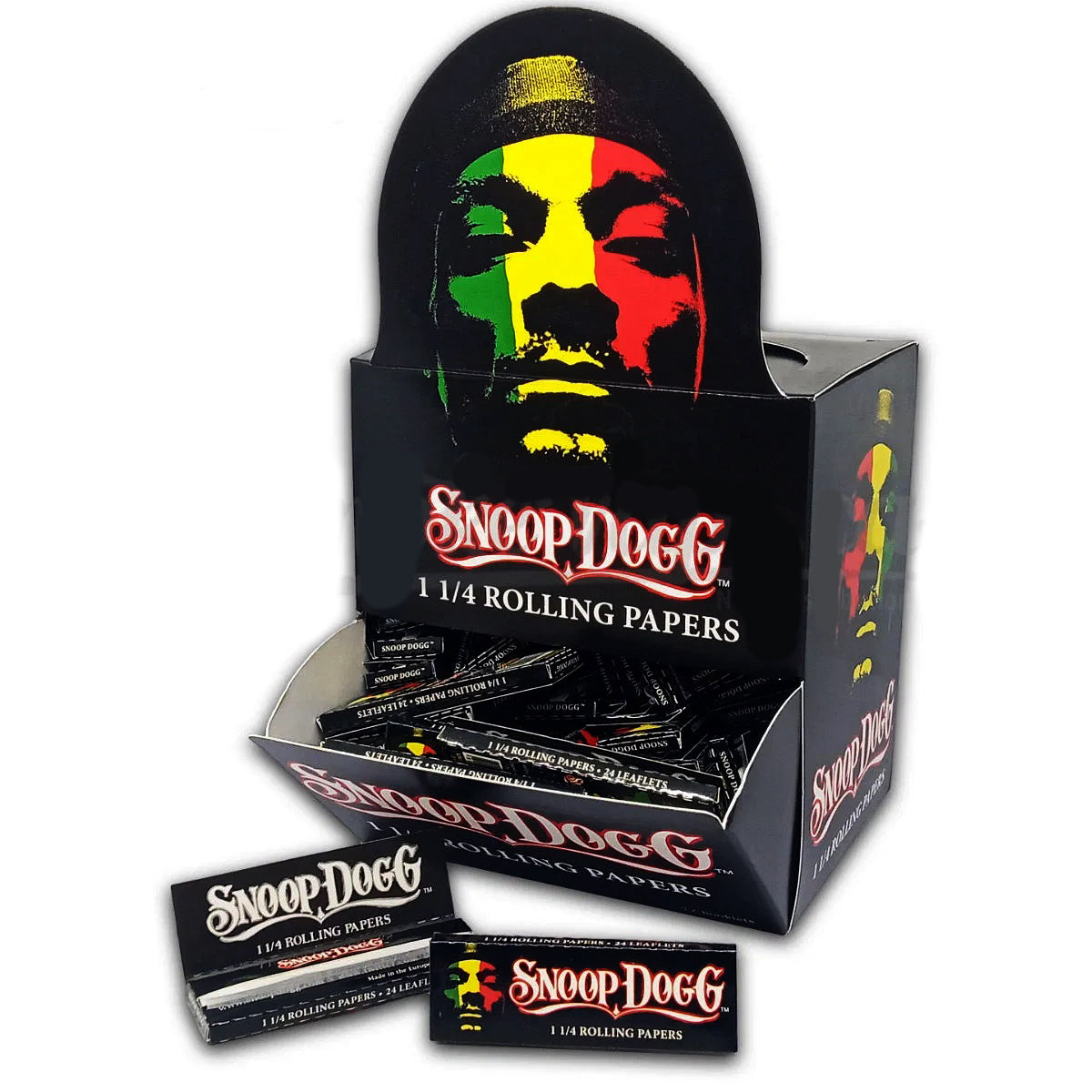 Snoop dogg Rolling paper 1 1/4 size 72 Booklets package 1 - 1/4" Size NIBO Distribution