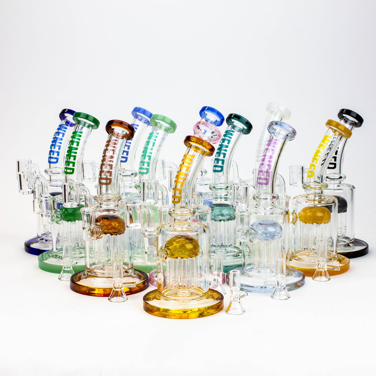 WENEED®-10" WENEED 2-in-1 Tree Perc Water Pipe Glass Rig WENEED®
