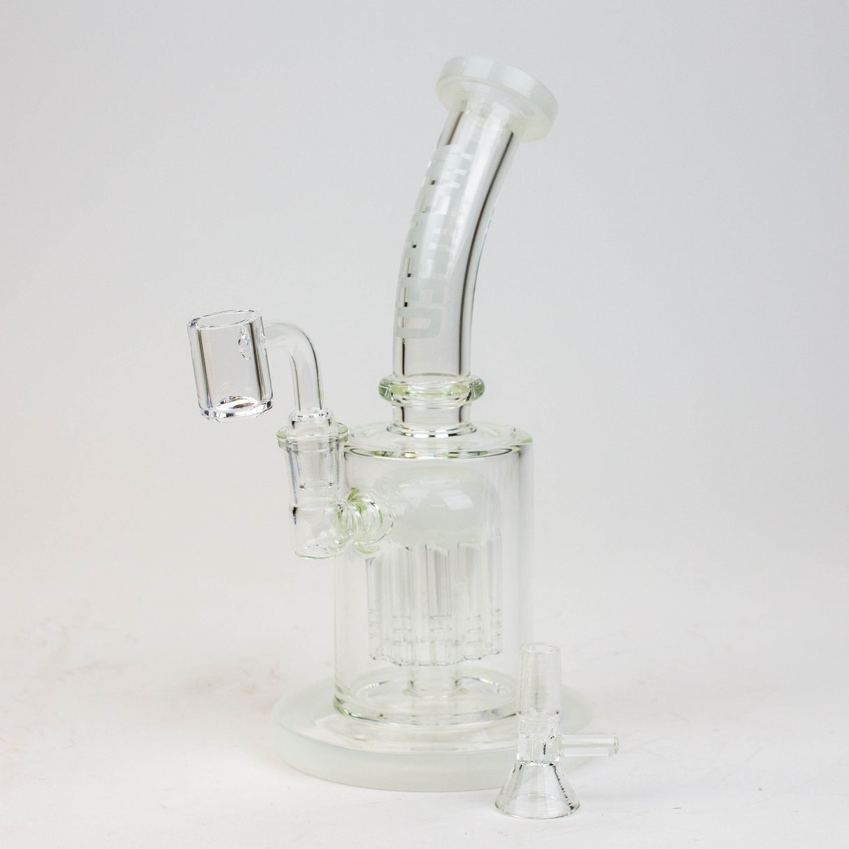WENEED®-10" WENEED 2-in-1 Tree Perc Water Pipe Glass Rig WENEED® White