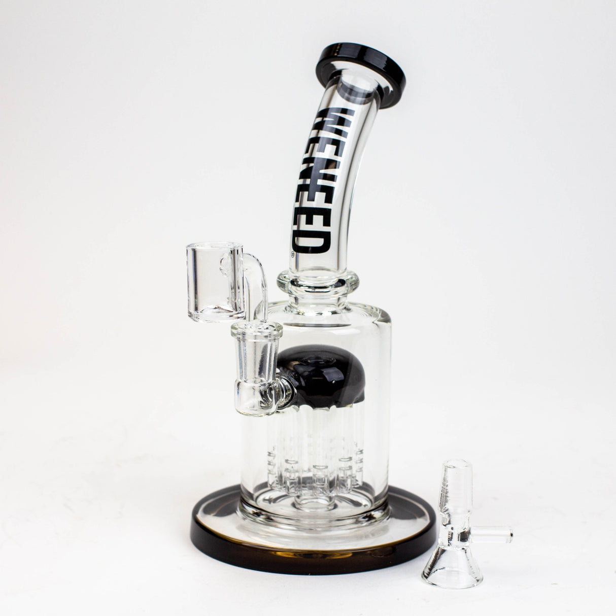 WENEED®-10" WENEED 2-in-1 Tree Perc Water Pipe Glass Rig WENEED® Black