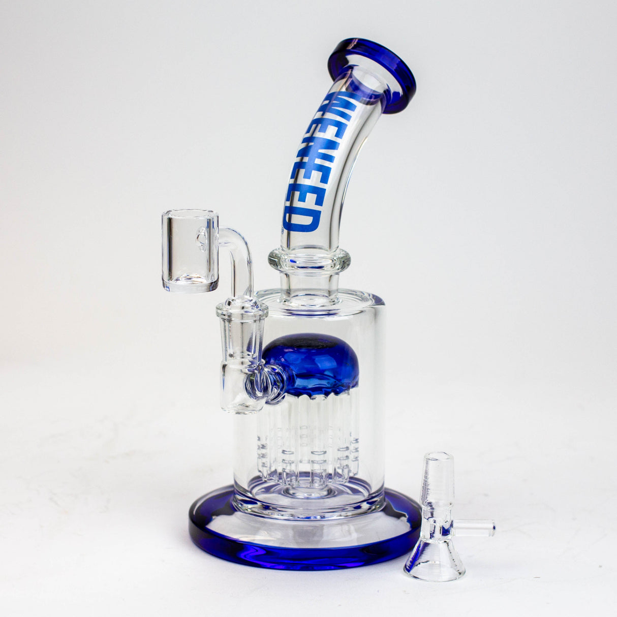 WENEED®-10" WENEED 2-in-1 Tree Perc Water Pipe Glass Rig WENEED® Blue