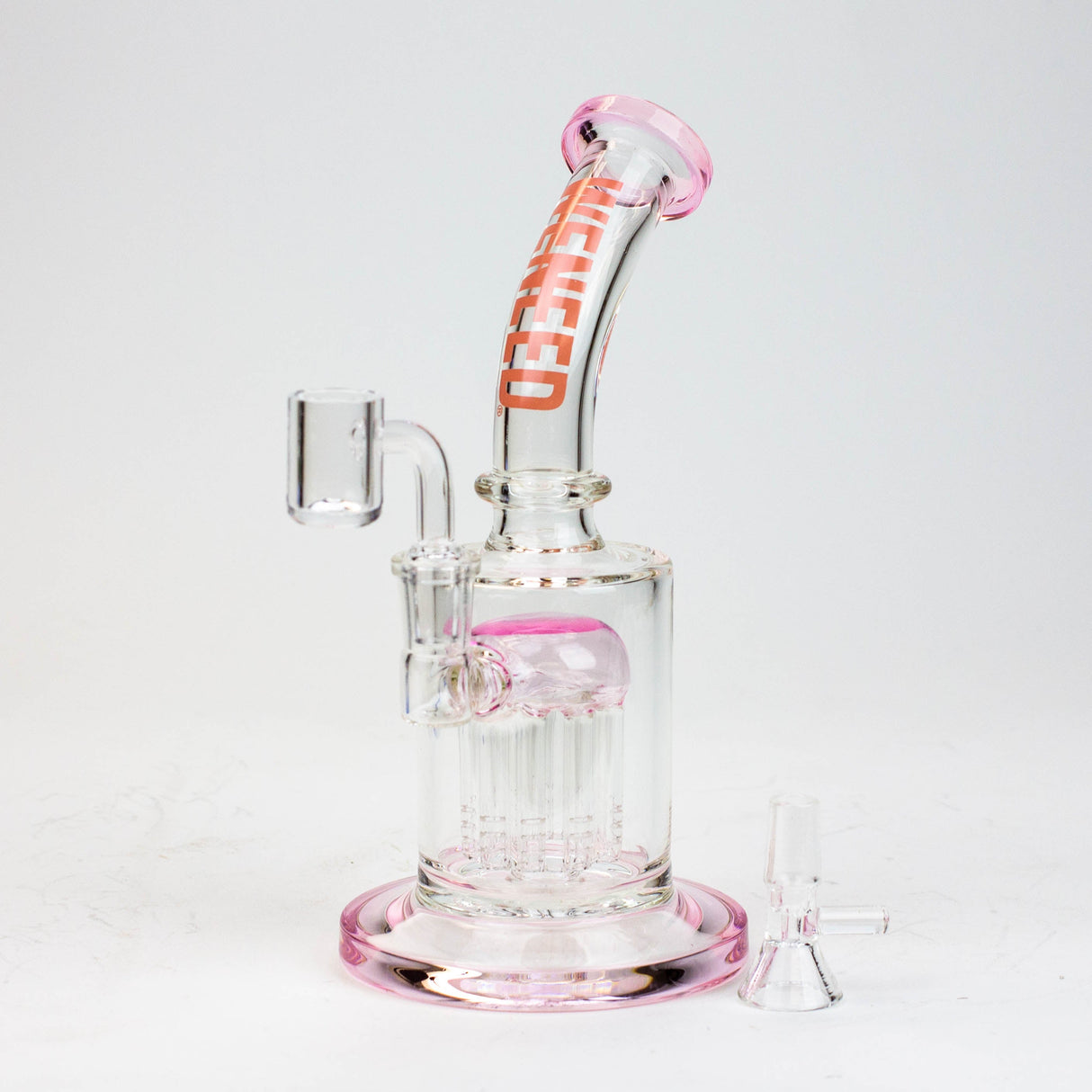 WENEED®-10" WENEED 2-in-1 Tree Perc Water Pipe Glass Rig WENEED® Pink