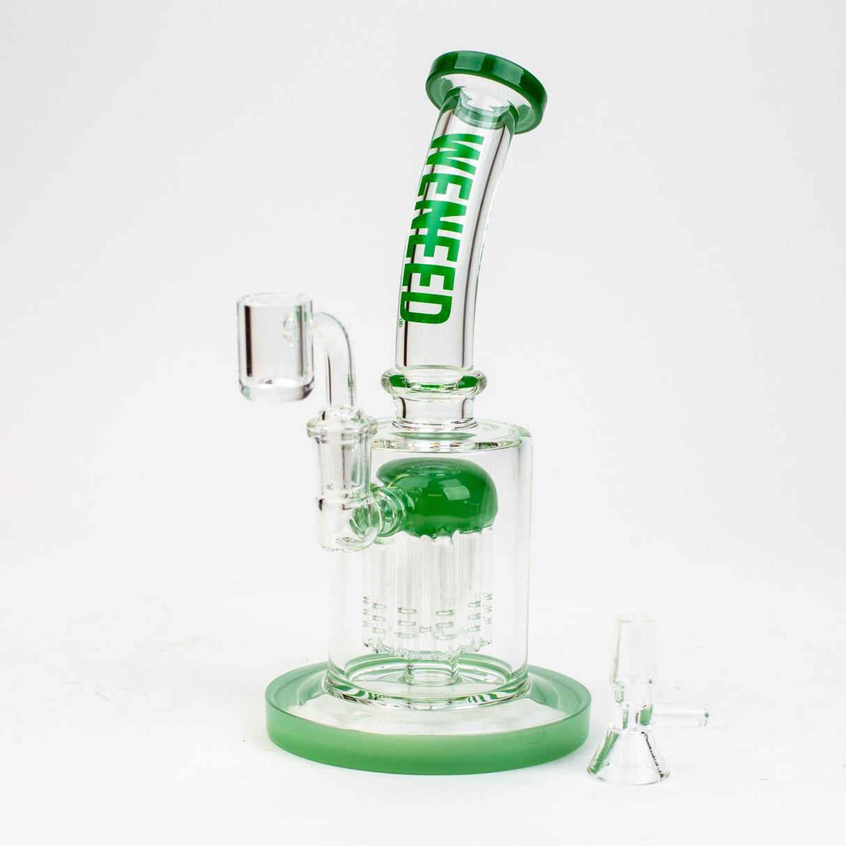 WENEED®-10" WENEED 2-in-1 Tree Perc Water Pipe Glass Rig WENEED® Jade Green