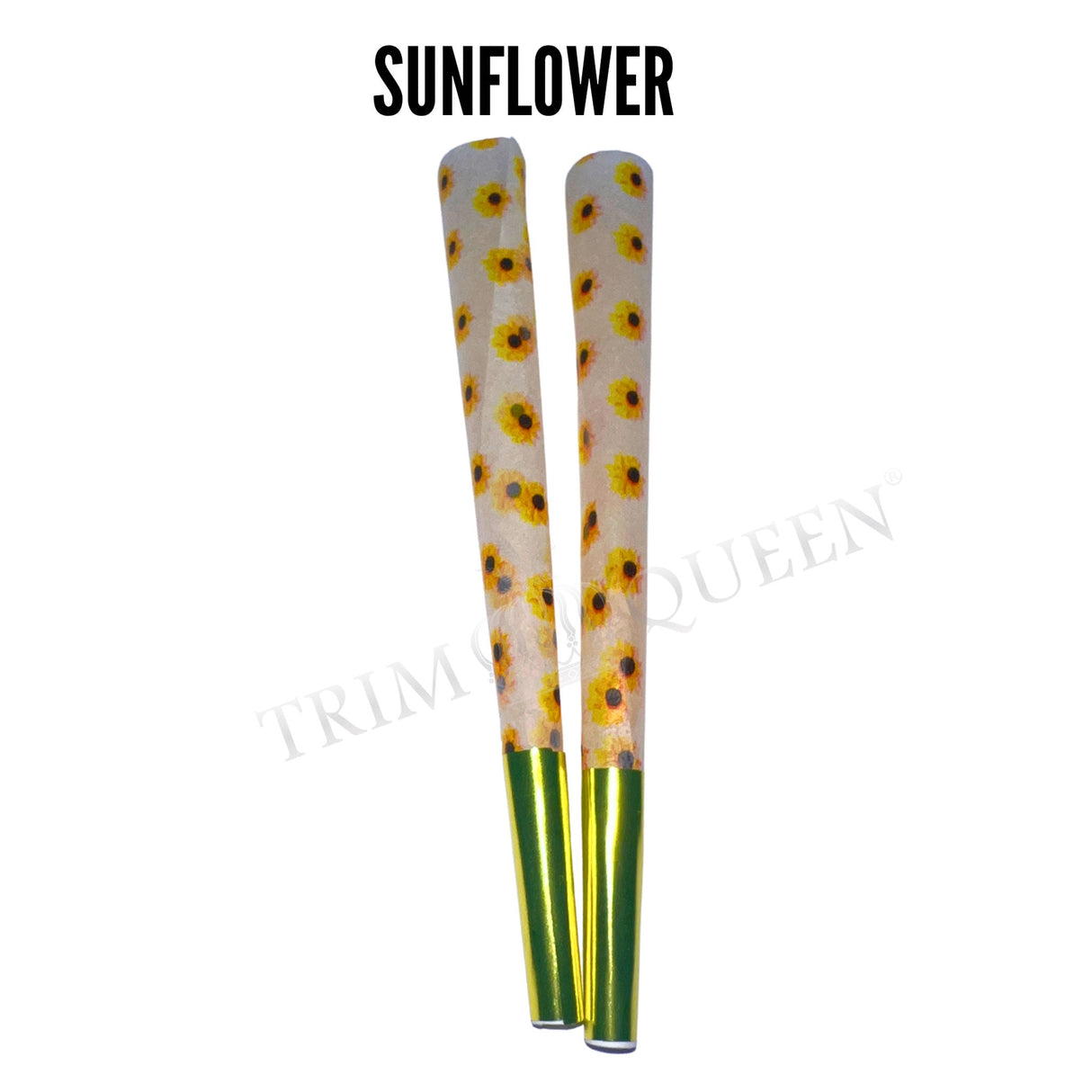 TRIM QUEEN | KING SIZE TOKE CONES-8 CONES Pre-rolled Cone (Display Pack) Trim Queen SUNFLOWER