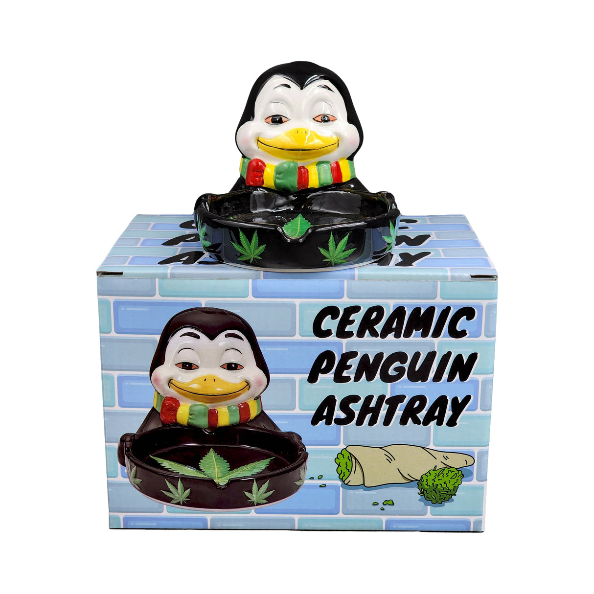 penguin ashtray Ceramic Ashtray Roast and Toast Gifts