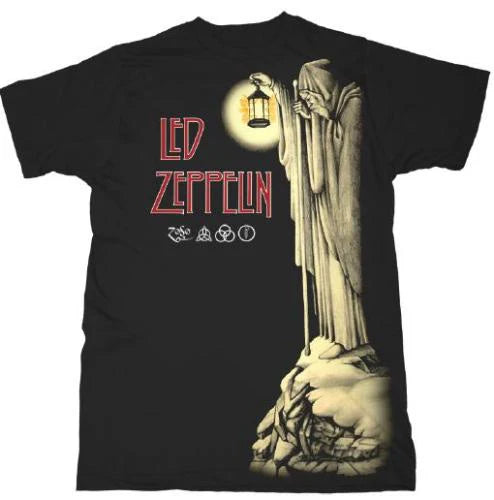 Led Zepplin | "The Hermit" Men's T-Shirt Black - Officially Licensed Short Sleeve Philcos Medium