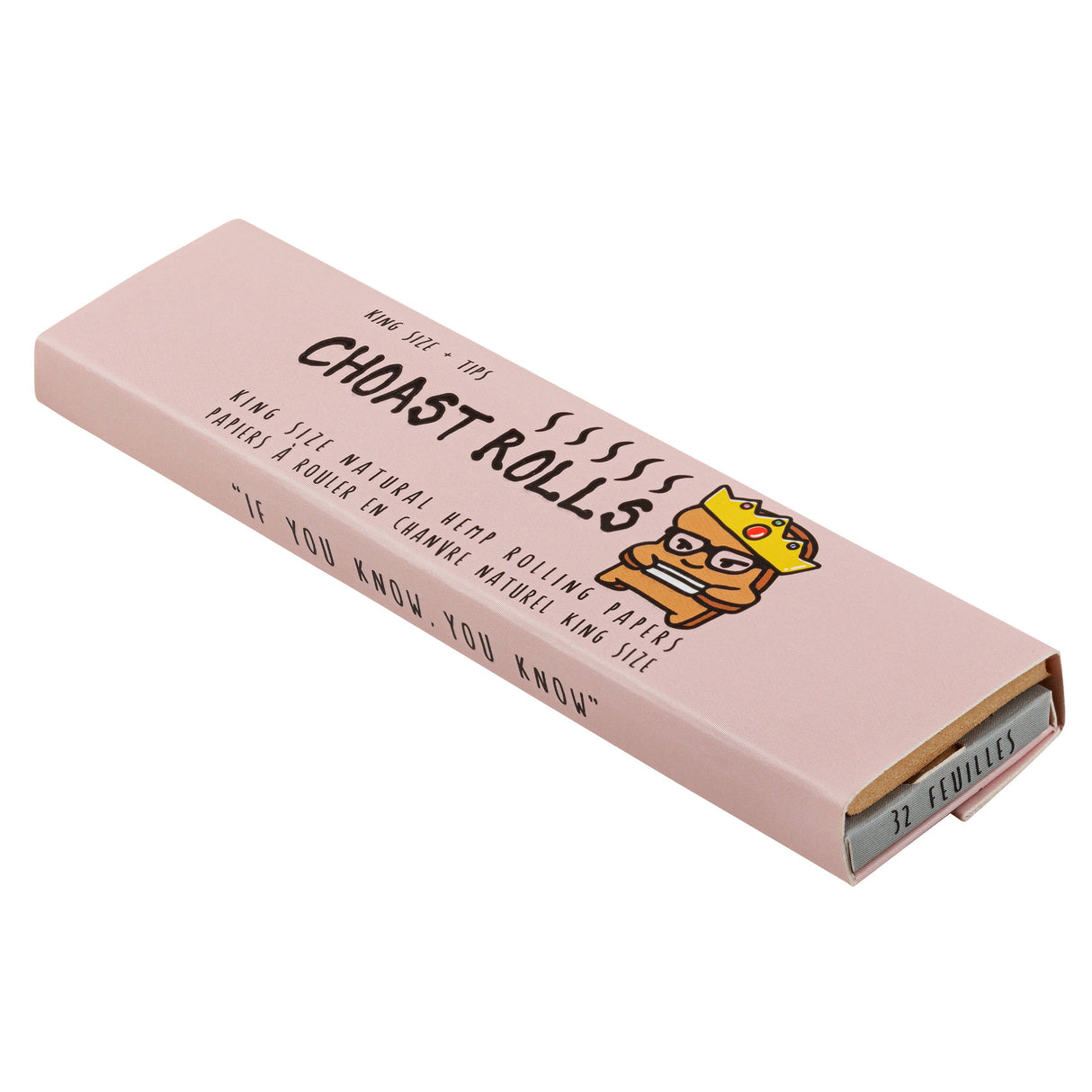 Choast Rolls - King Slim Size - Natural Hemp Papers - 22 Packs Per Carton King Size Choast