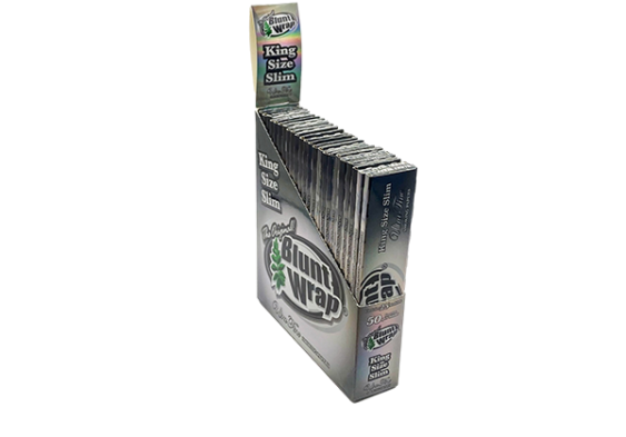 Blunts Wrap | Silver Ultra Thin Rolling Paper 1 - 1/4" Size NIBO Distribution King Size