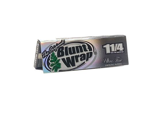 Blunts Wrap | Silver Ultra Thin Rolling Paper 1 - 1/4" Size NIBO Distribution