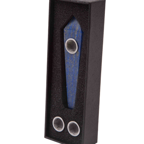 QUARTZ PIPE | LAPIS LAZULI Quartz · Stone Pipe Xhaal Inc