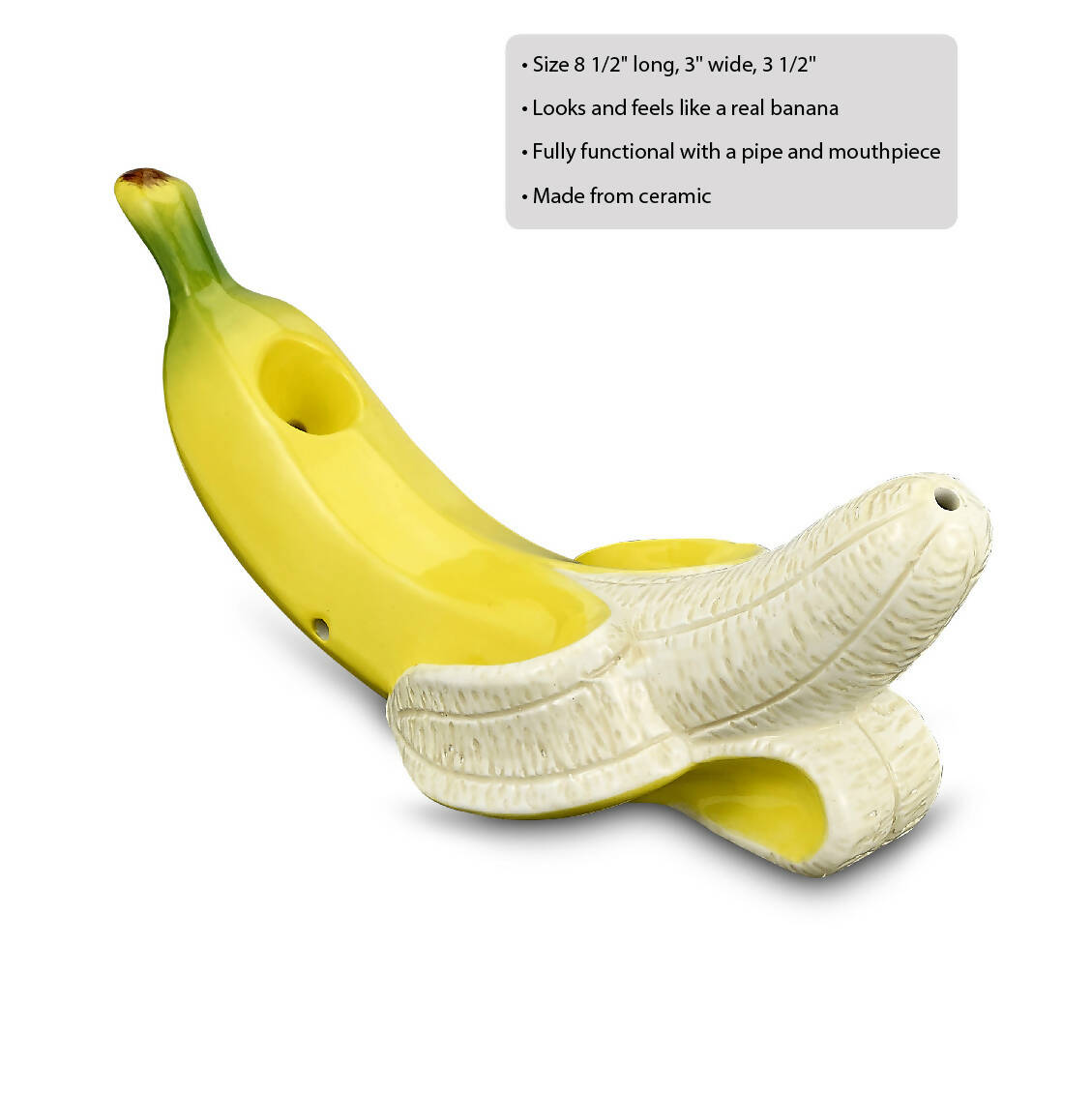banana pipe - curvy tropical fruit pipe Ceramic Pipe Roast and Toast Gifts