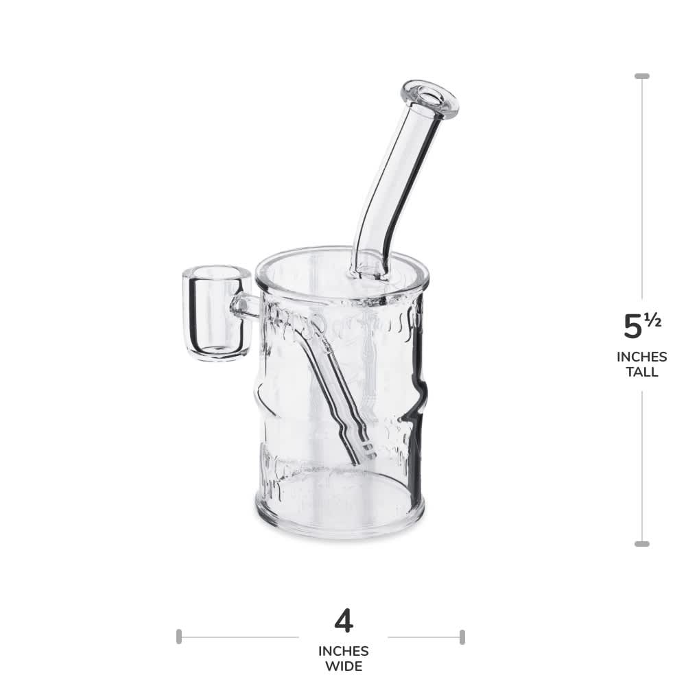 Ooze | Quartz Mini Rig - Toxic Barrel Glass Rig Cannatron