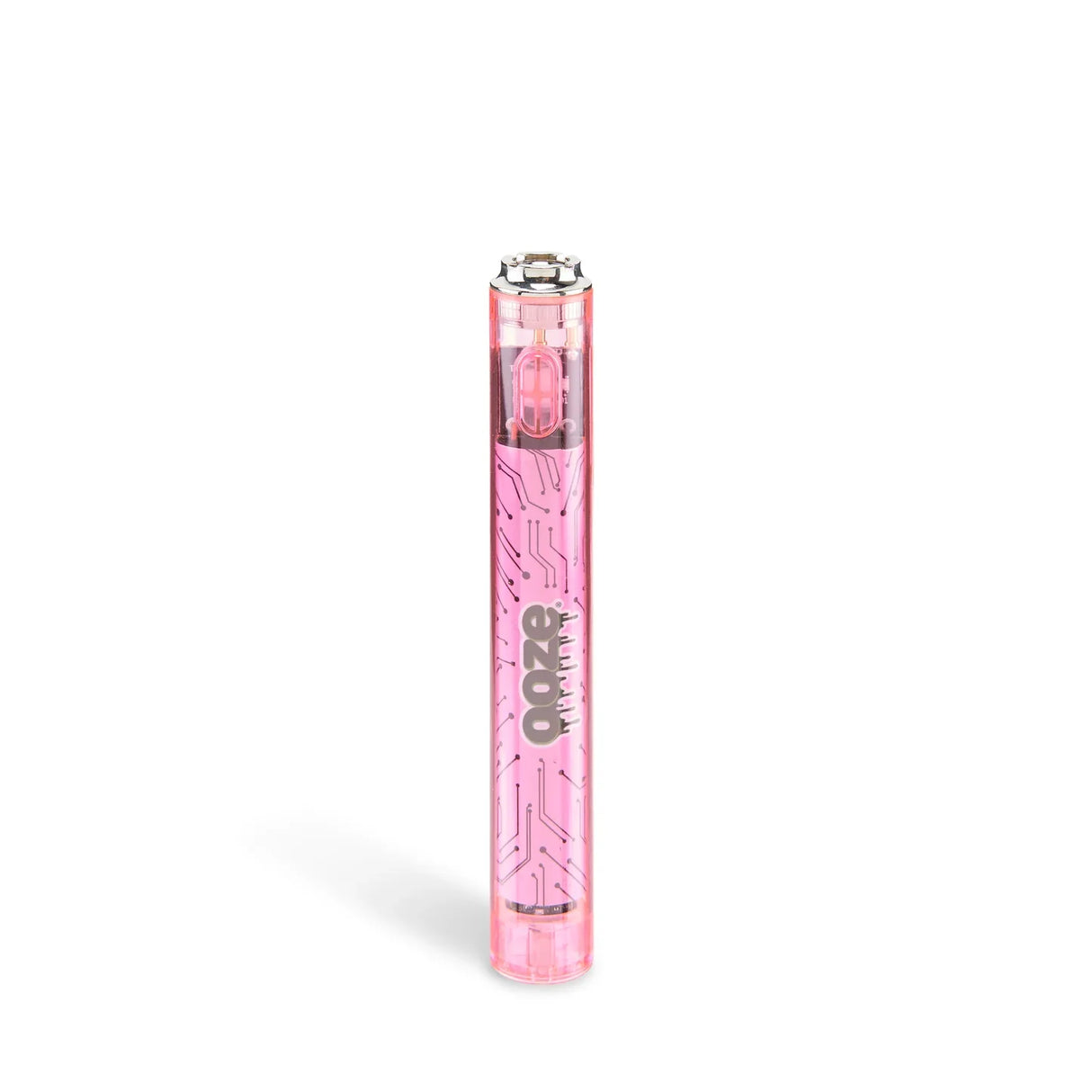 Ooze | Slim Clear Series Transparent 510 Vape Battery 510 Battery Cannatron Atomic Pink