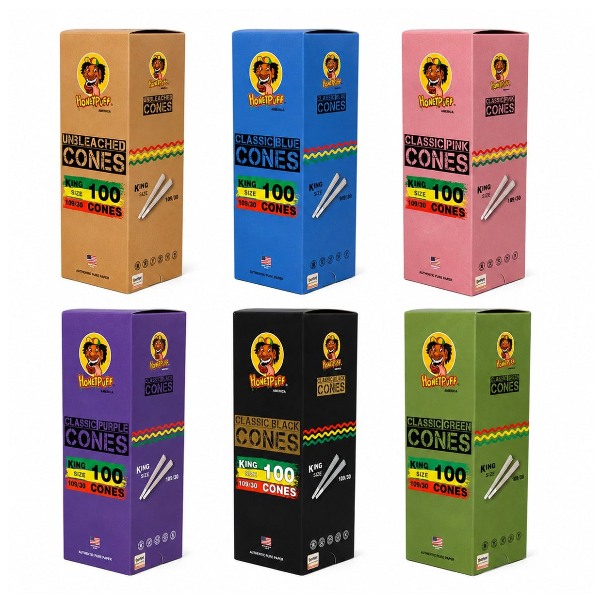 HoneyPuff 1¼ Size Pre-Rolled Cones – 75 Pack