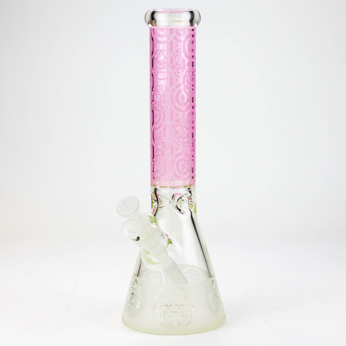 WENEED®-14" Tribal Warrior Beaker 7mm Glass Bong WENEED® Pink