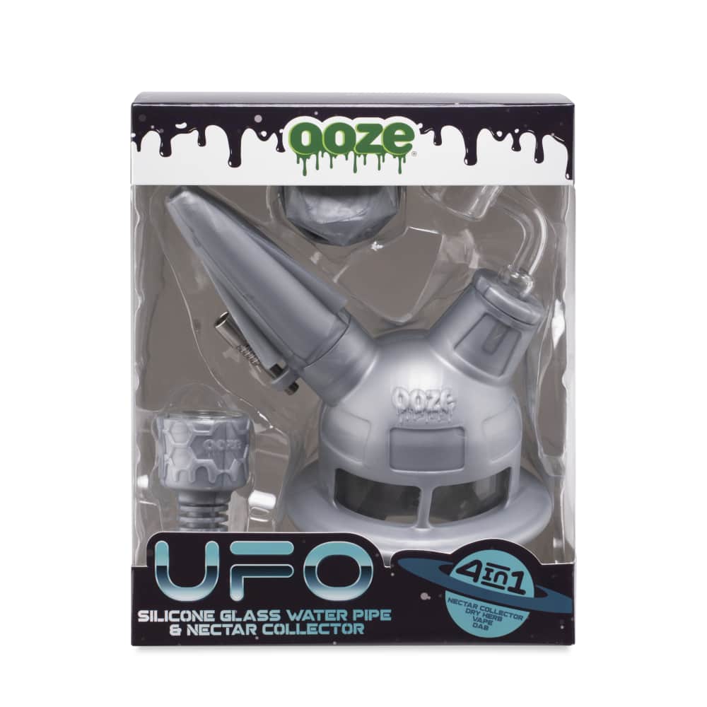 Ooze | UFO Silicone Water Pipe & Dab Straw Resin · Silicone Rig Cannatron