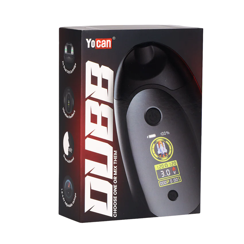 Yocan | Dubb Dual Cartridge Digital Vaporizer Assorted Colours 510 Battery Smoking Cat Distribution(S)