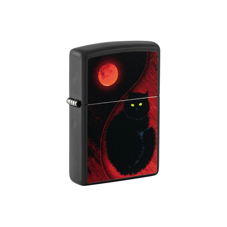 Zippo 48453 Black Cat Design Zippo Lighter ONE
