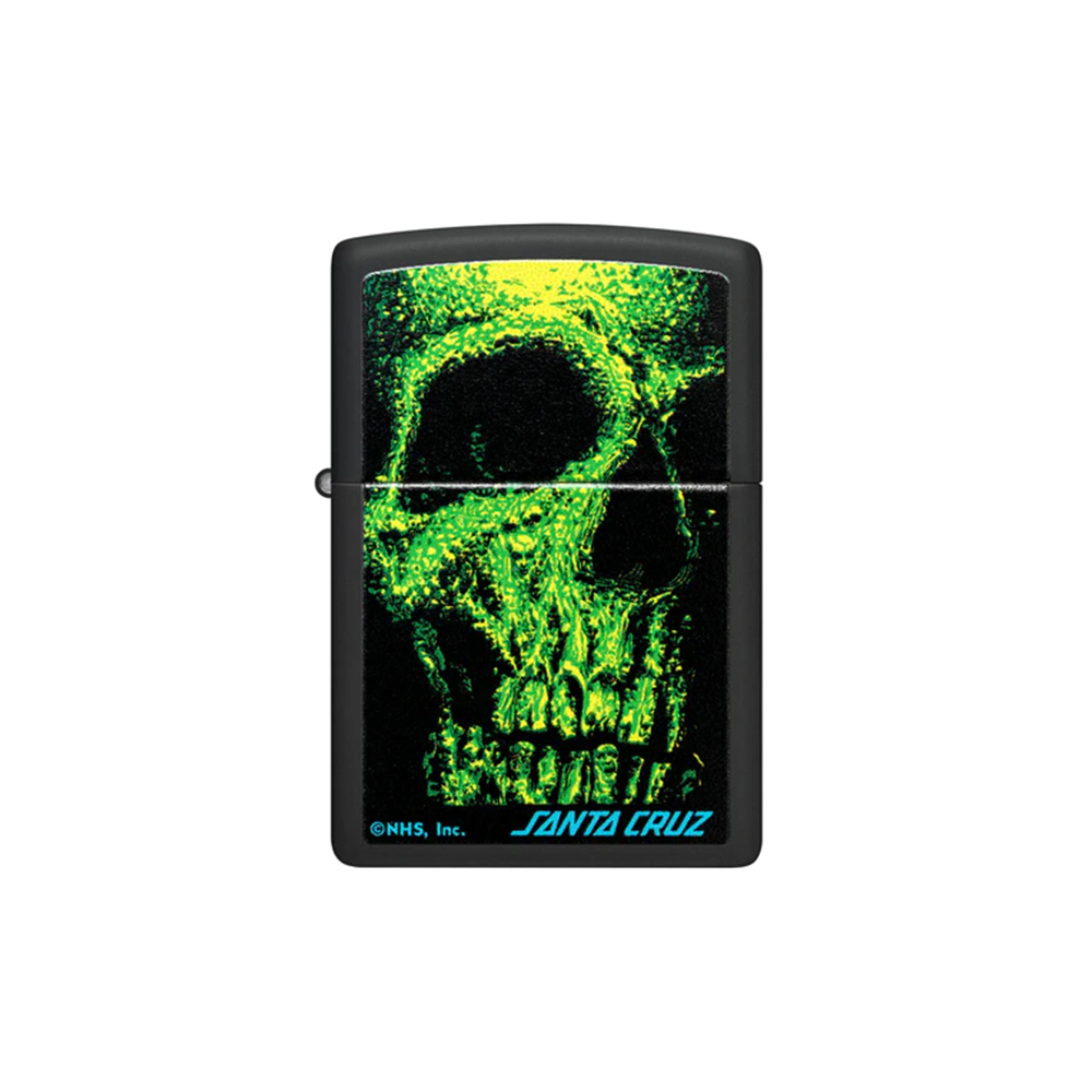 Zippo 48743 Santa Cruz Skull Zippo Lighter ONE