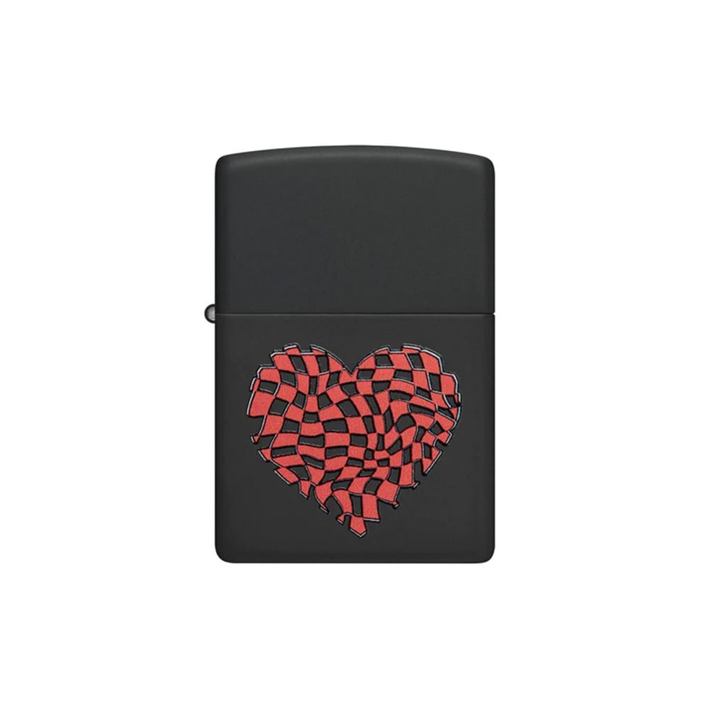 Zippo 48719 Checkered Heart Zippo Lighter ONE