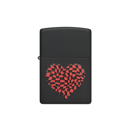 Zippo 48719 Checkered Heart Zippo Lighter ONE