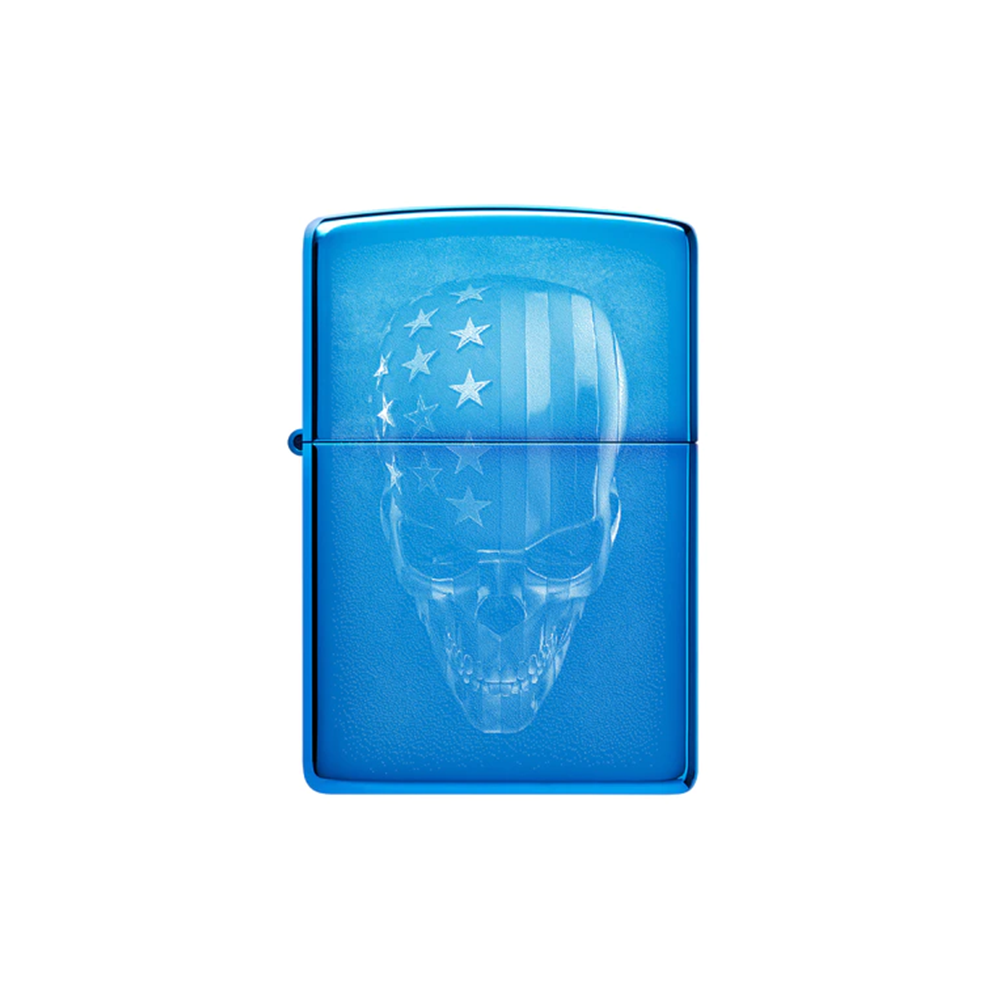 Zippo 48739 American Skull Design Zippo Lighter ONE