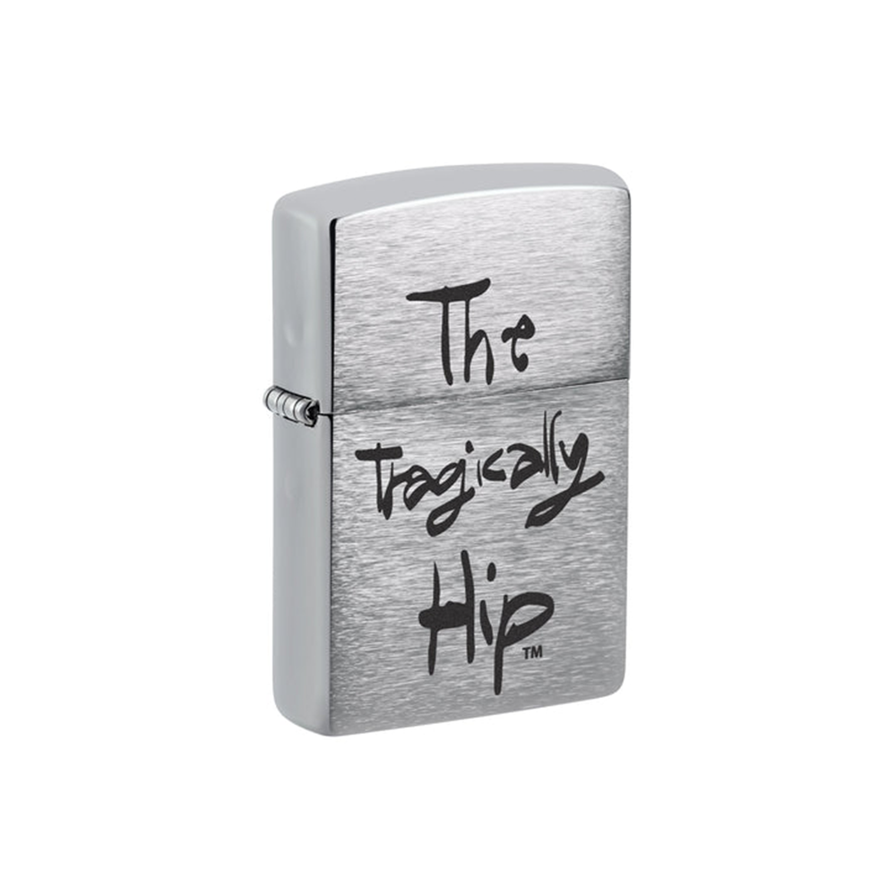 Zippo 200-109016 Tragically Hip Print Stacked Black Zippo Lighter ONE