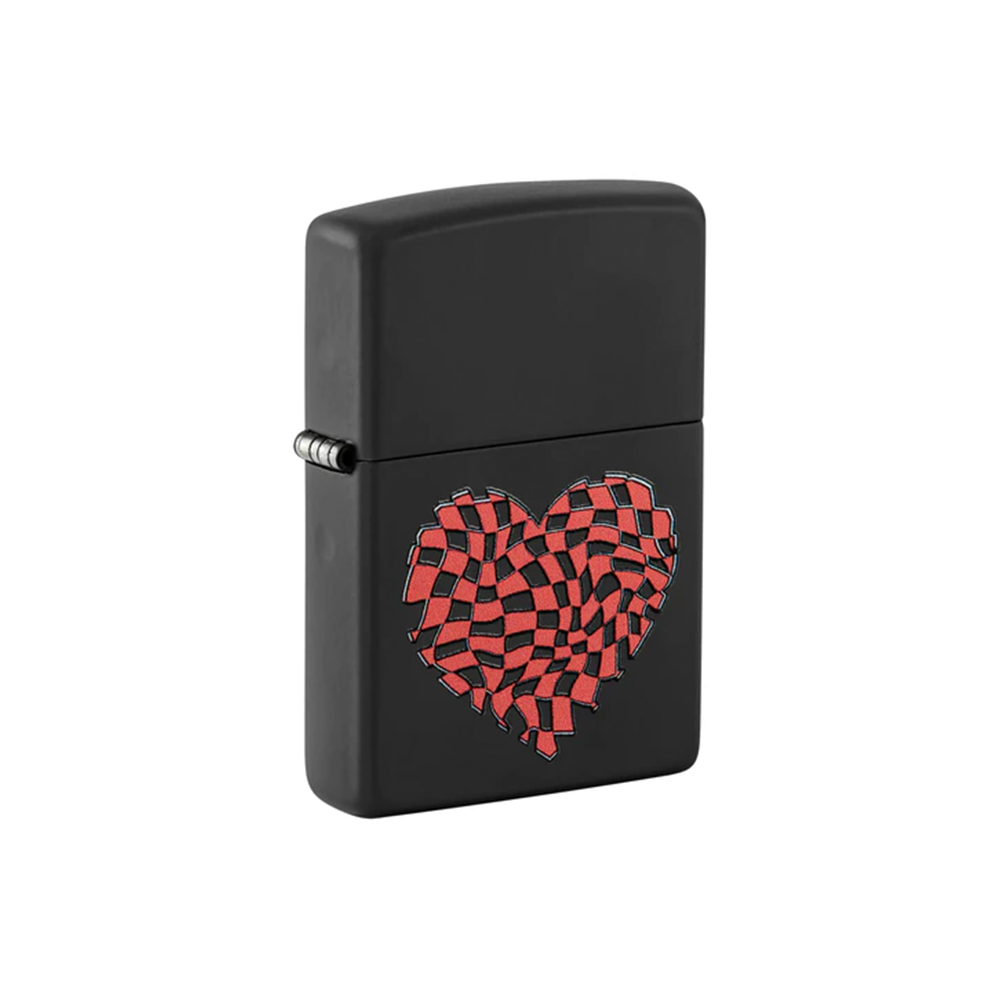Zippo 48719 Checkered Heart Zippo Lighter ONE