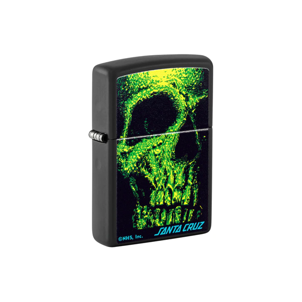 Zippo 48743 Santa Cruz Skull Zippo Lighter ONE