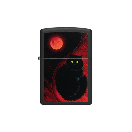 Zippo 48453 Black Cat Design Zippo Lighter ONE