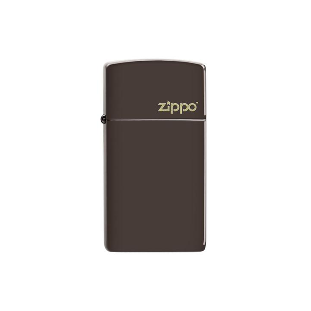 Zippo 49266ZL Brown Zippo Logo Zippo Lighter ONE