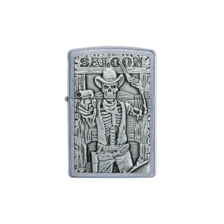 Zippo 49298 Saloon Skull Emblem Design Zippo Lighter ONE
