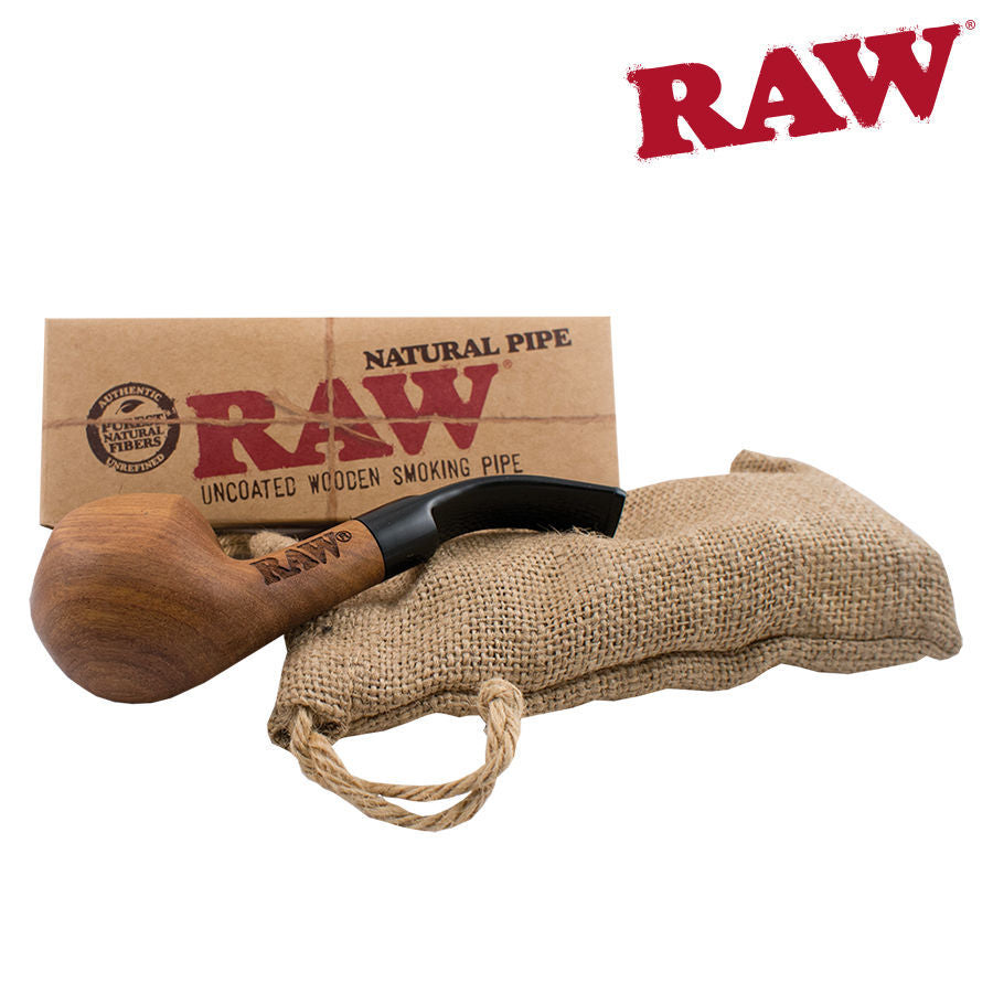 RAW | Bubinga Wood Wooden Pipe with Cloth Bag