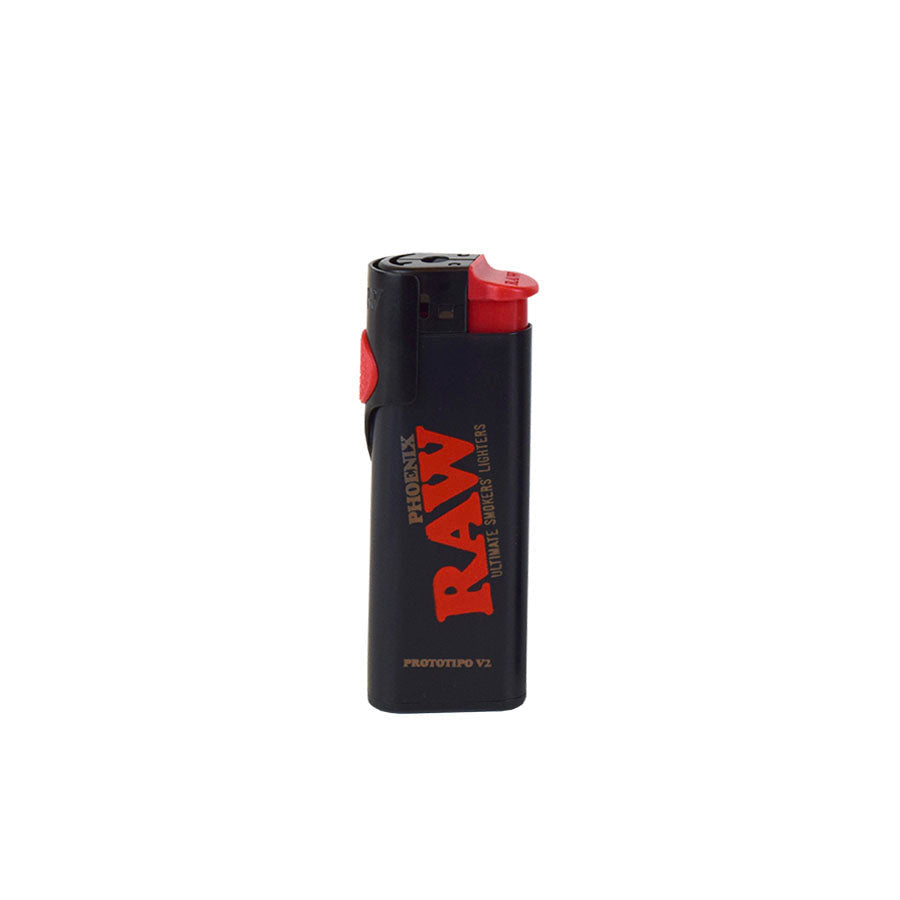 RAW | Phoenix Lighters – Adjustable Poker & Integrated Wind Screen (Tray of 30)