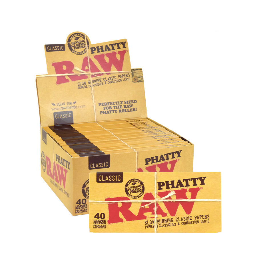 RAW | Classic Natural Unrefined Hemp Rolling Papers – Phatty King Size