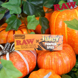 RAW x JUICY JAY'S PUMPKIN SPICE ROLLING PAPERS 1 1/4 Rolling Papers - 24 packs King Size ONE