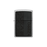 Zippo 46919 Black Leather Emblem - Zippo Design Crest · Emblem · Military ONE