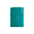 Zippo 24004ZL Translucent Candy Teal with Zippo Logo Basic · Pattern ONE