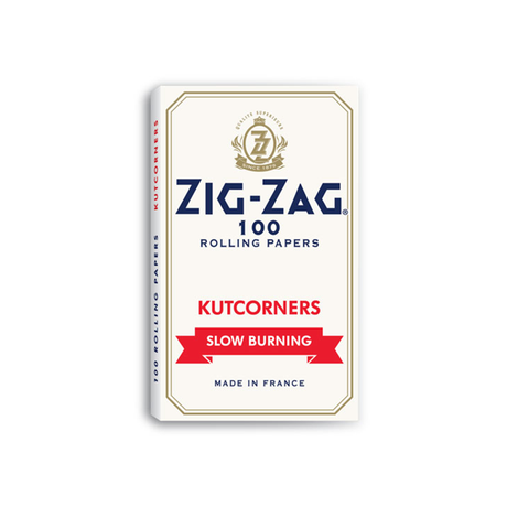Zig Zag Slow burning White Papers Kutcorners Single Wide Size ONE
