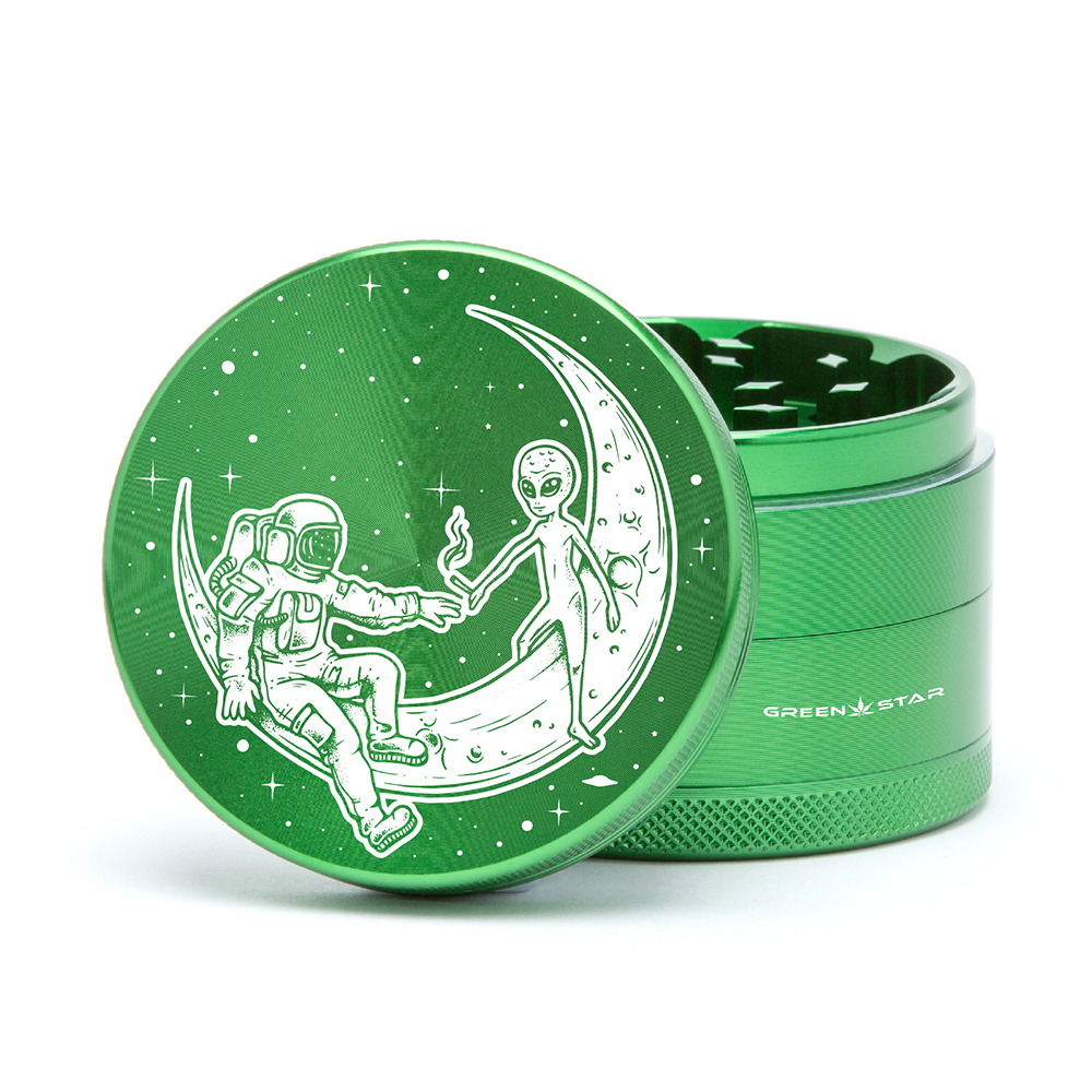 Green Star | 2.5" (63mm) Grinder - Best Buds Design